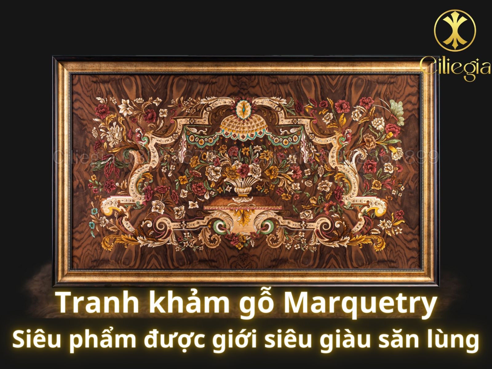 Tranh khảm gỗ Marquetry - Siêu phẩm được giới siêu giàu săn lùng