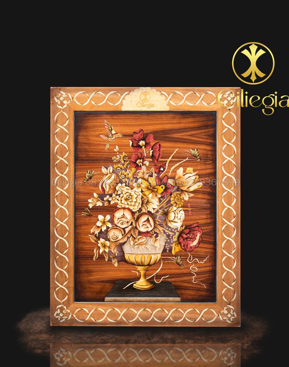 Tranh Khảm Gỗ Ngàn Hoa 01